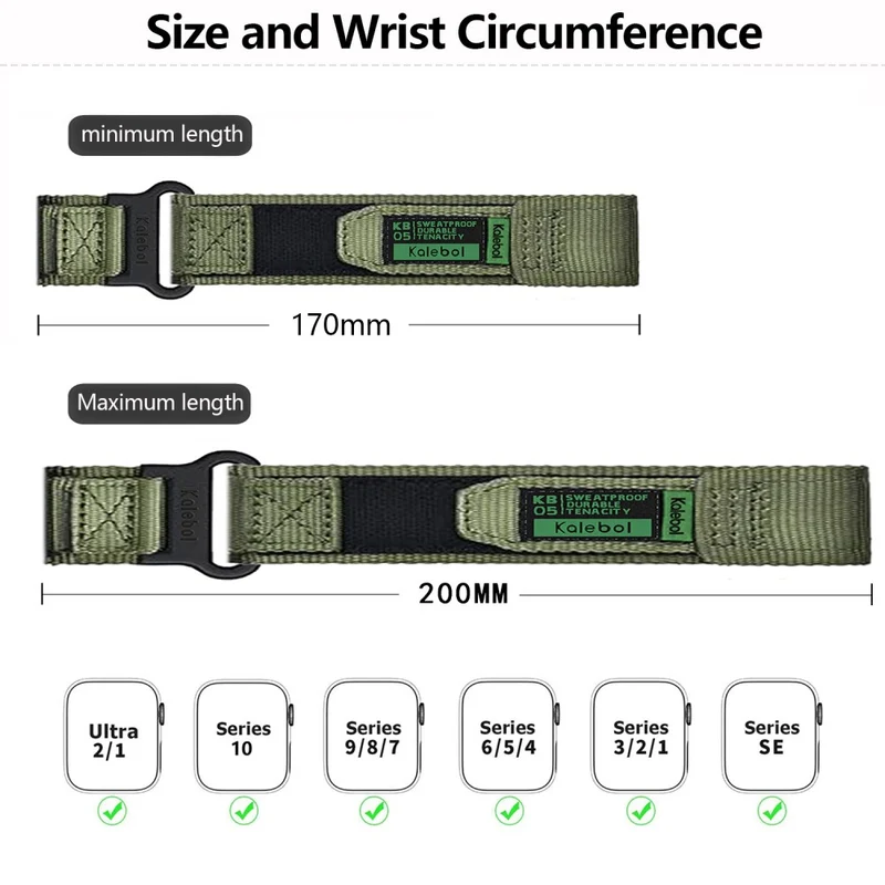 Super Bequem Apple Smartwatch Nylon Universell Armband