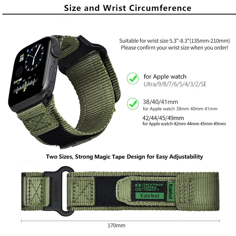 Super Bequem Apple Smartwatch Nylon Universell Armband