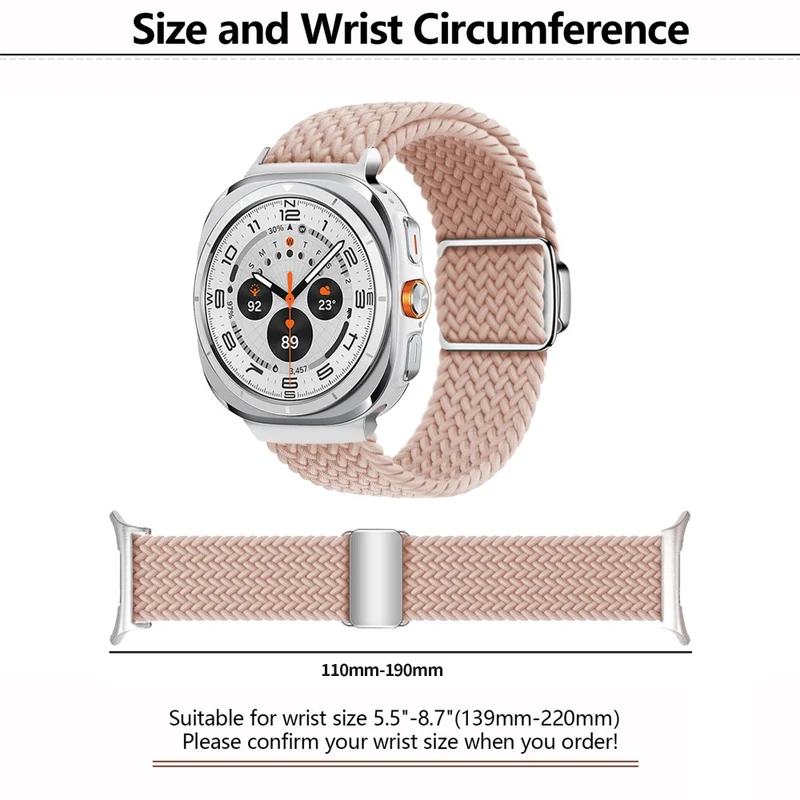 Wirklich Schön Samsung Galaxy Watch Ultra 47mm Nylon Armband