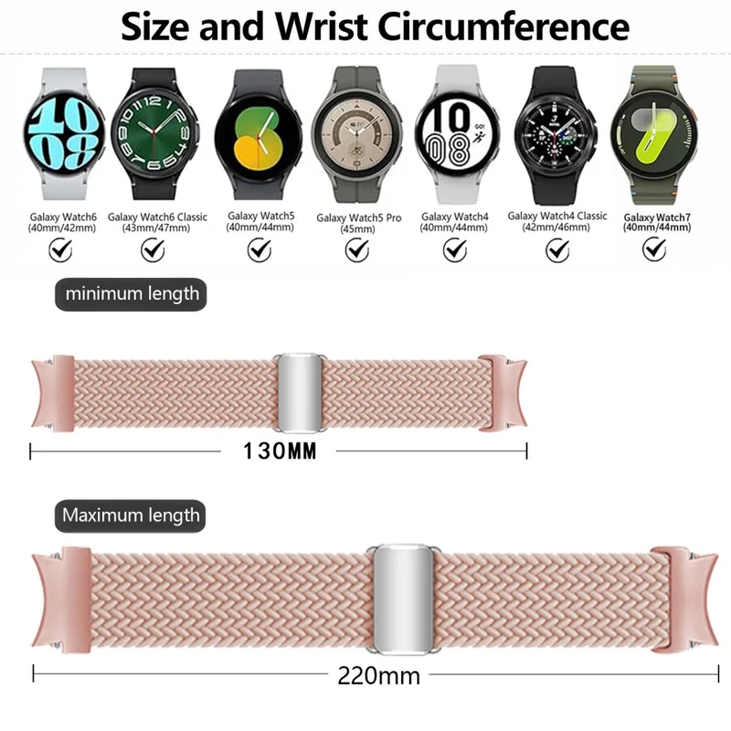 Unglaublich Haltbar Samsung Smartwatch Nylon Universell Armband