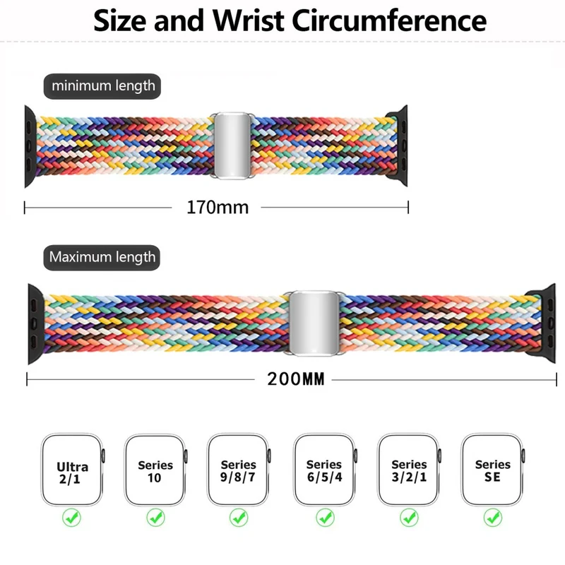 Unglaublich Widerstandsfähig Apple Smartwatch Nylon Universell Armband