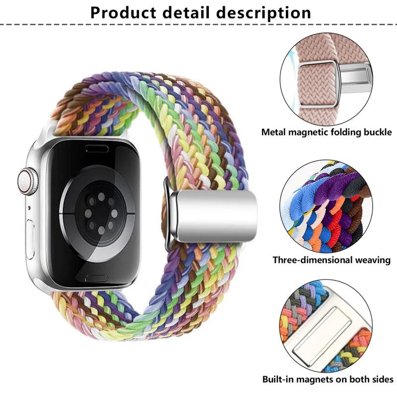 Unglaublich Widerstandsfähig Apple Smartwatch Nylon Universell Armband