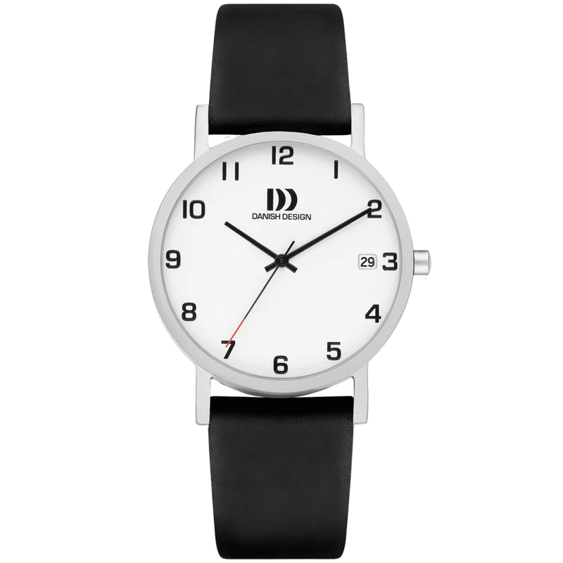 Danish Design Gløbe IQ82Q199 Rhine Medium Herrenuhr Silber • Titan-Gehäuse • Arabische Ziffernindizes