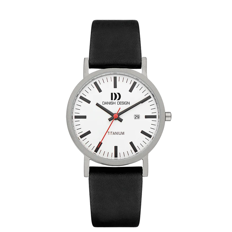 Danish Design Gløbe IQ12Q1273 Rhine Large Herrenuhr Silber • Titangehäuse • Mineralglas