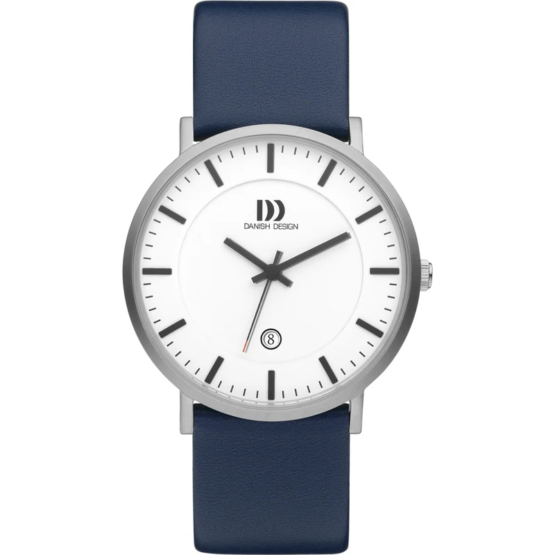Danish Design Slim Design IQ12Q1157 Herrenuhr Blau • Mineralglas • Miyota Quarzwerk