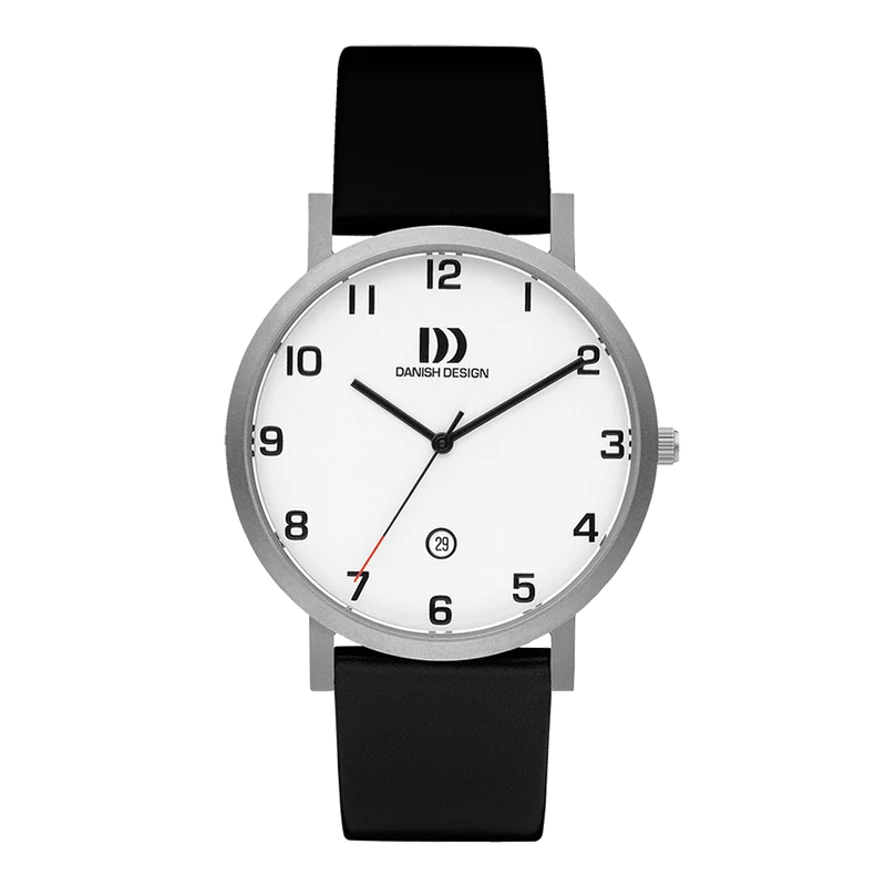 Danish Design Gløbe IQ12Q1107 Rhône Herrenuhr Silber • Titangehäuse • Mineralglas