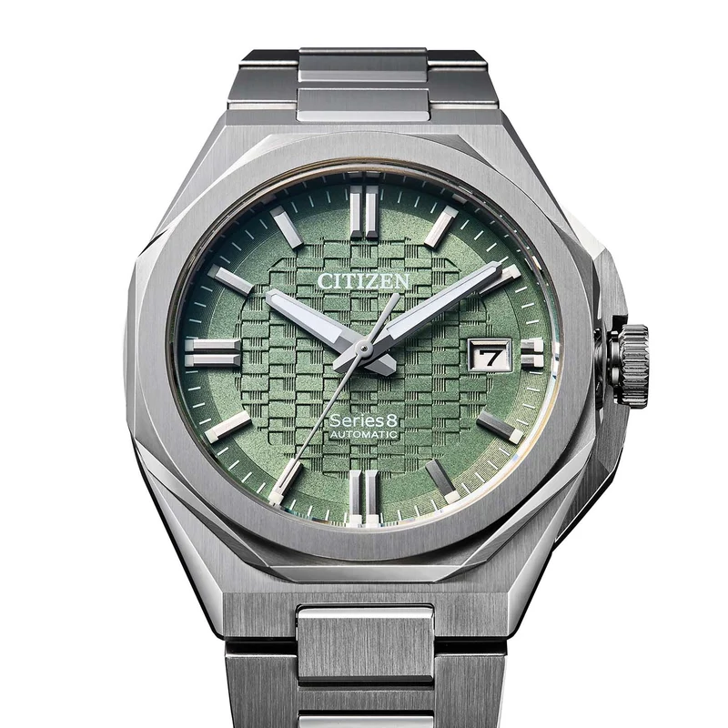 Citizen Series 8 NB6080-51W Herrenuhr Grün • Automatikwerk Kaliber 9051 • Saphirglas