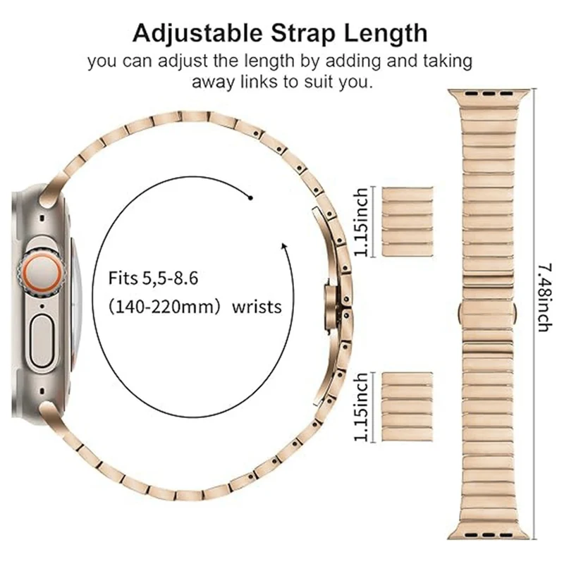 Bequem Apple Smartwatch Metall Universell Armband