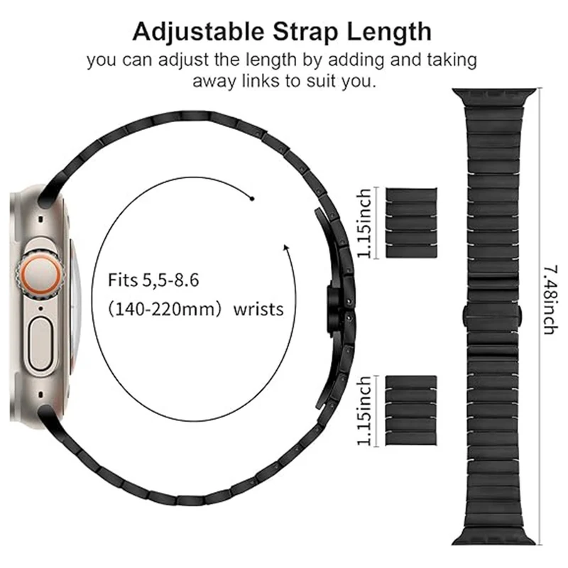 Super Fantastisch Apple Smartwatch Metall Universell Armband