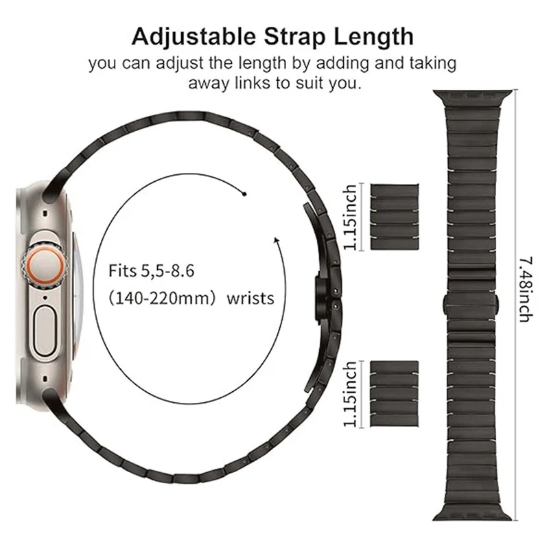 Absolut Fantastisch Apple Smartwatch Metall Universell Armband