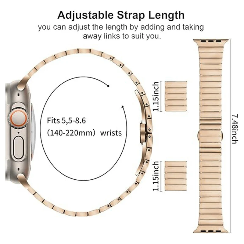 Absolut Fantastisch Apple Smartwatch Metall Universell Armband