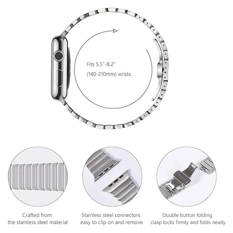 Absolut Fantastisch Apple Smartwatch Metall Universell Armband