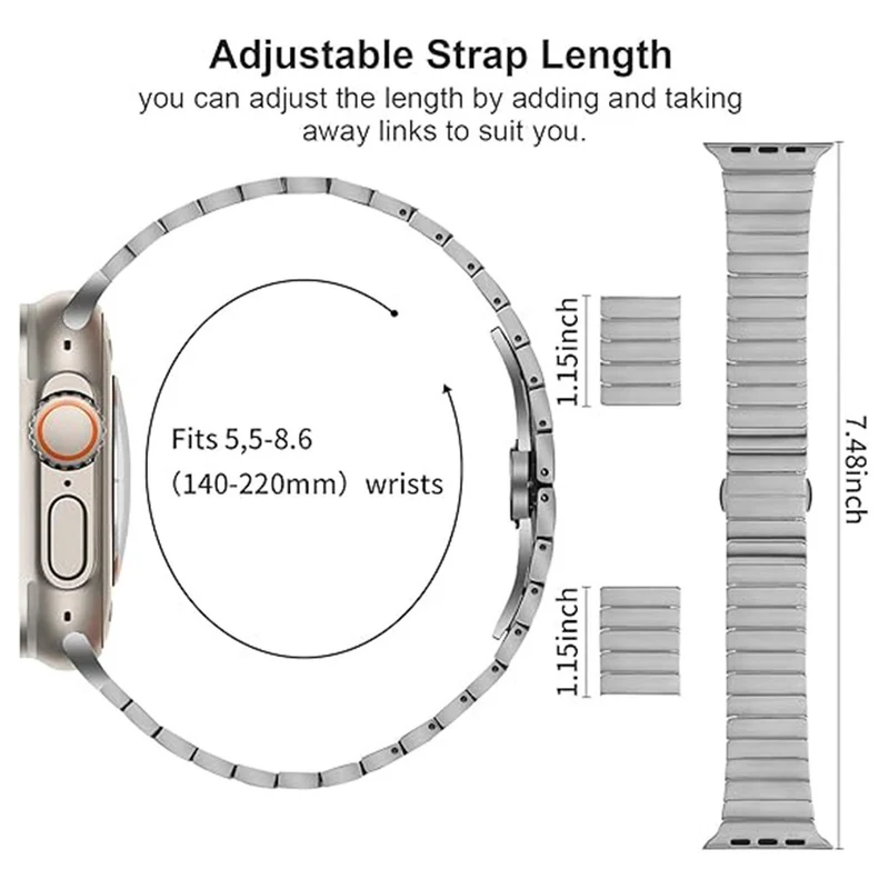 Absolut Fantastisch Apple Smartwatch Metall Universell Armband