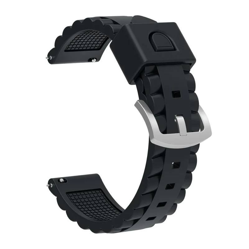 Stahlgear Zeus Wave Silikonarmband (Schwarz)