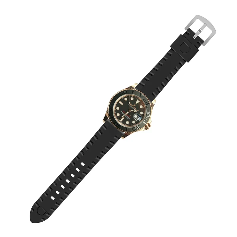 Stahlgear Zeus Wave Silikonarmband (Schwarz)
