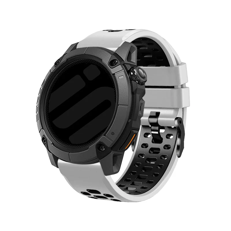 Stahlgear Zeus Sport Schnallenarmband (Weiß/Schwarz)