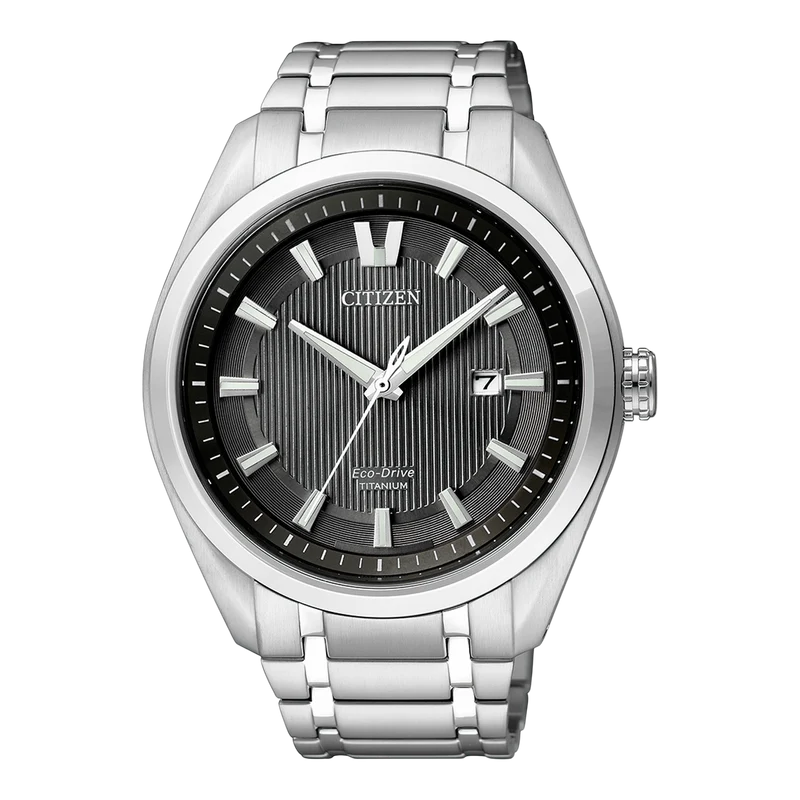 Citizen AW1240-57L Eco-Drive Herrenuhr Blau • Super-Titanium-Gehäuse • Saphirglas