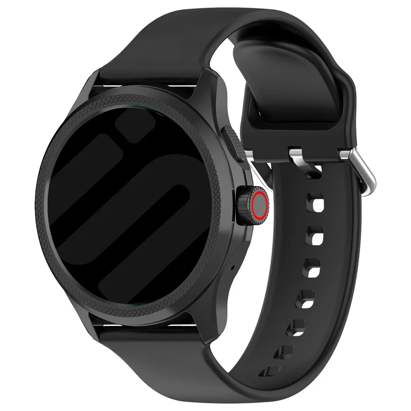 Stahlgear Zeus Silikon Schnallenarmband (Schwarz)