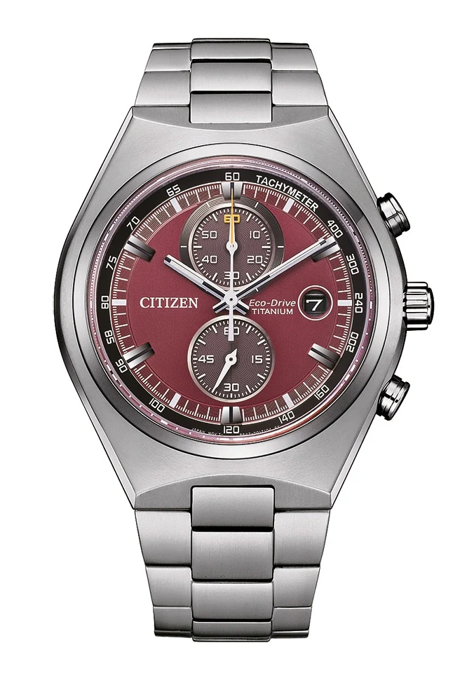 Citizen Eco-Drive Super Titanium CA7090-87X Herrenuhr Blau • Saphirglas • Solar-Chronograph