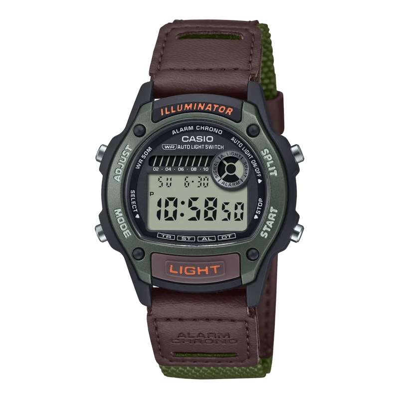 Casio W-220HF-3AVEF Damen Armbanduhr • Alarm-Chronograph • Digitale Weltzeit