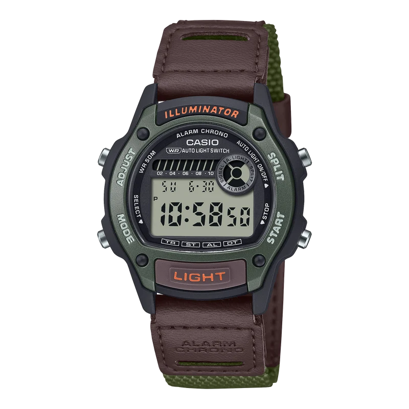 Casio W-220HF-3AVEF Damen Armbanduhr • Alarm-Chronograph • Digitale Weltzeit