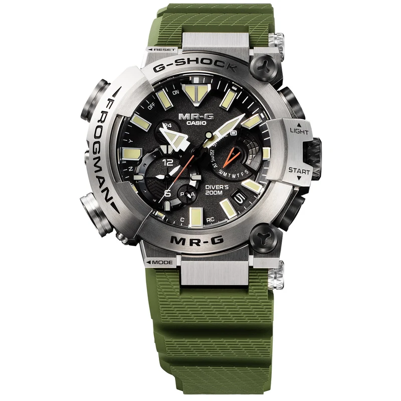 Casio MR-G MRG-BF1000RG-3ADR Herren • Saphirglas • Titan-Taucheruhr 200 m