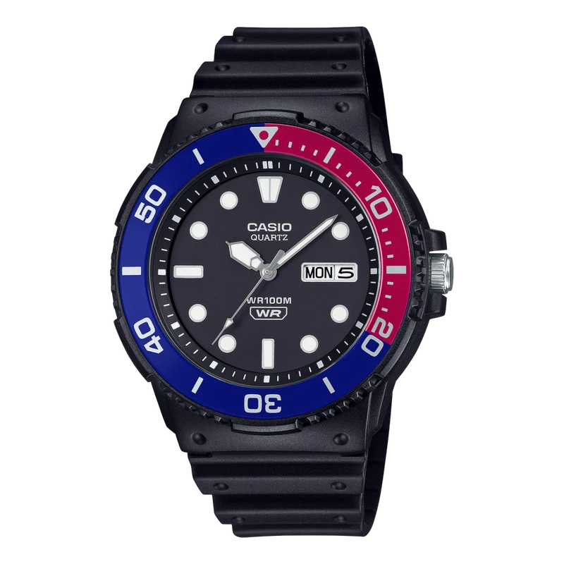 Casio Timeless MRW-230H-1E2VEF Herrenuhr • 100 m Wasserdicht • Drehbare Lünette