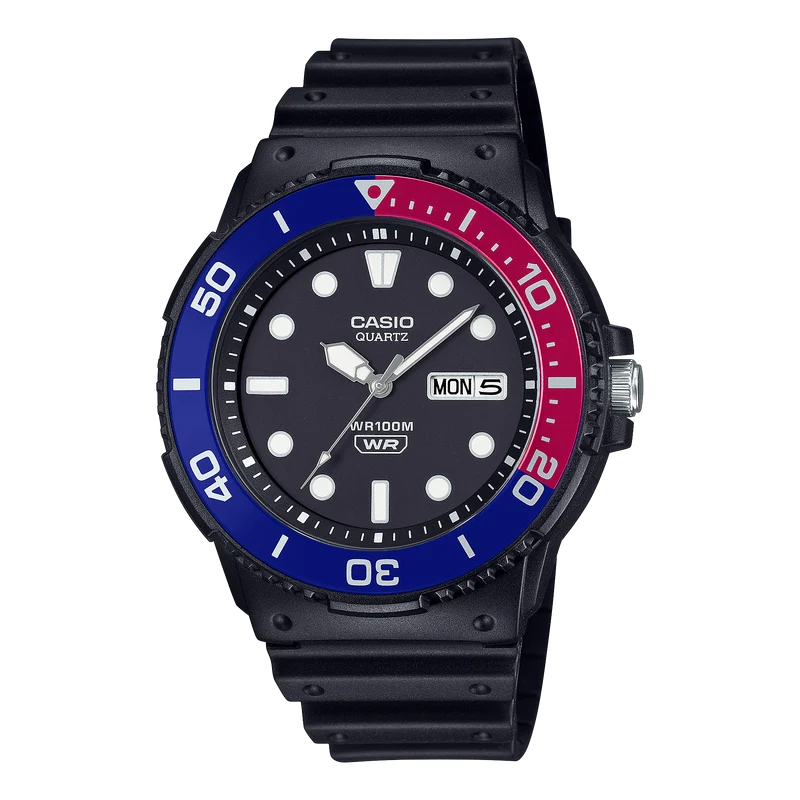 Casio Timeless MRW-230H-1E2VEF Herrenuhr • 100 m Wasserdicht • Drehbare Lünette