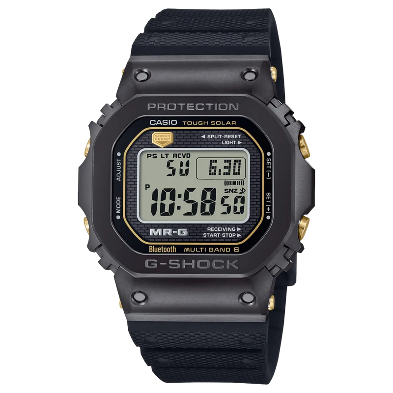 Casio G-Shock Pro MRG-B5000R-1DR Herrenuhr • Titan/Cobarion Gehäuse • Solar & Funk