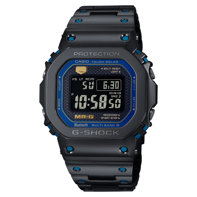 Casio G-Shock MRG-B5000BA-1DR Herren Armbanduhr • Titan & Cobarion Gehäuse • Funk-Solar