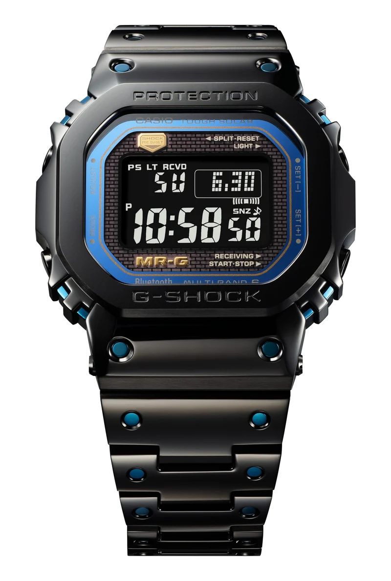 Casio G-Shock MRG-B5000BA-1DR Herren Armbanduhr • Titan & Cobarion Gehäuse • Funk-Solar