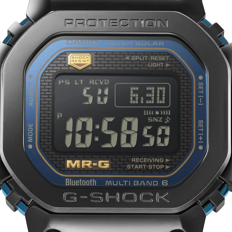 Casio G-Shock MRG-B5000BA-1DR Herren Armbanduhr • Titan & Cobarion Gehäuse • Funk-Solar