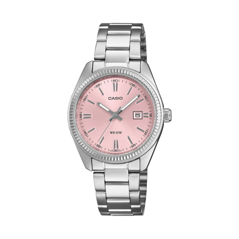 Casio Timeless LTP-1302PD-4AVEF Damen Armbanduhr • Mineralglas • Edelstahlarmband