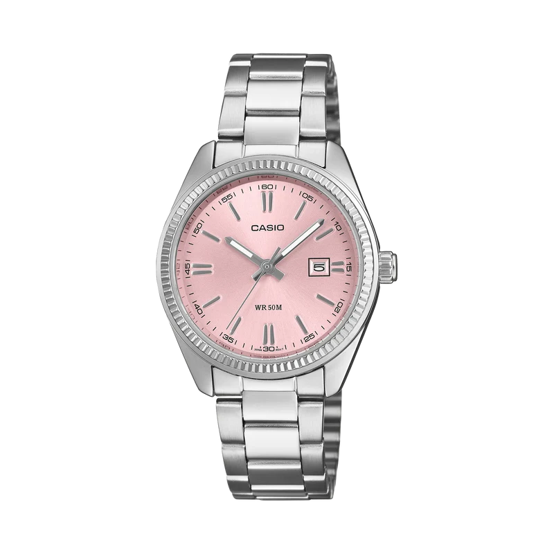 Casio Timeless LTP-1302PD-4AVEF Damen Armbanduhr • Mineralglas • Edelstahlarmband