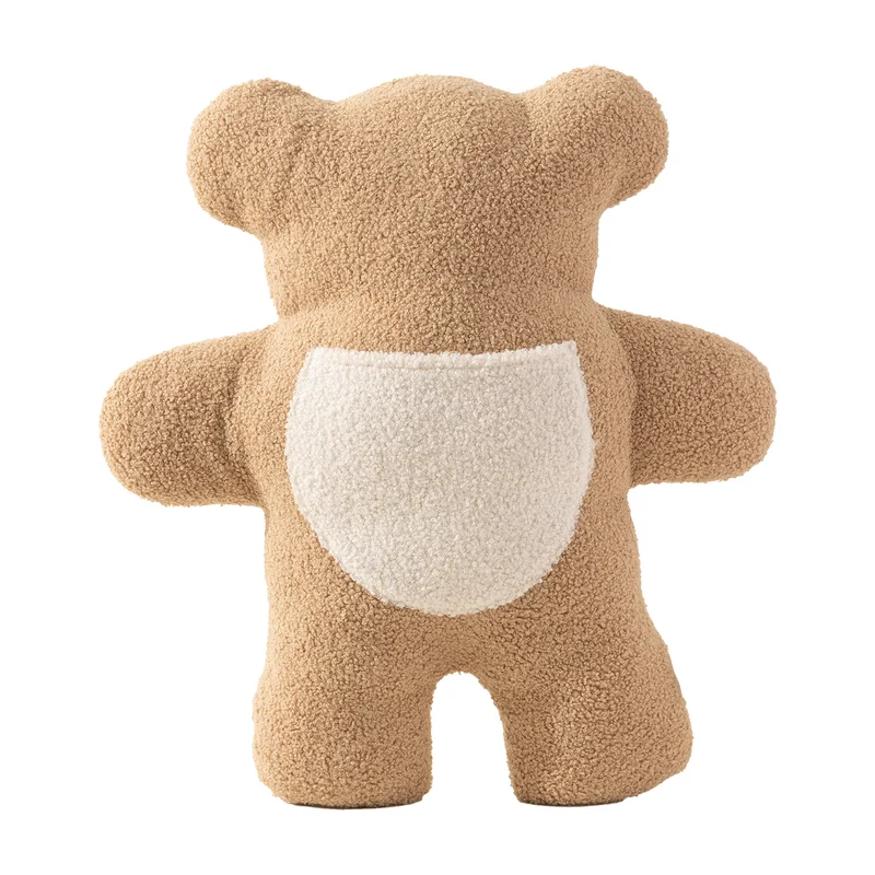 Kuschel-Teddykissen aus Bouclé mit ergonomischer Rückenstütze