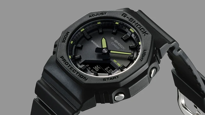 Casio G-Shock GMA-P2100SA-1A2ER Damen • Biobasiertes Harz • Neonfarbene Akzente