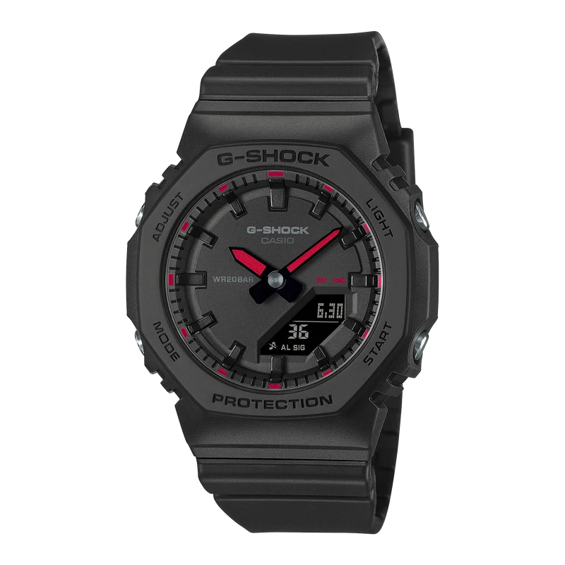 Casio G-Shock GMA-P2100SA-1A1ER Damen Armbanduhr Schwarz • Biobasiertes Resin • Neobrite Leuchtzeiger