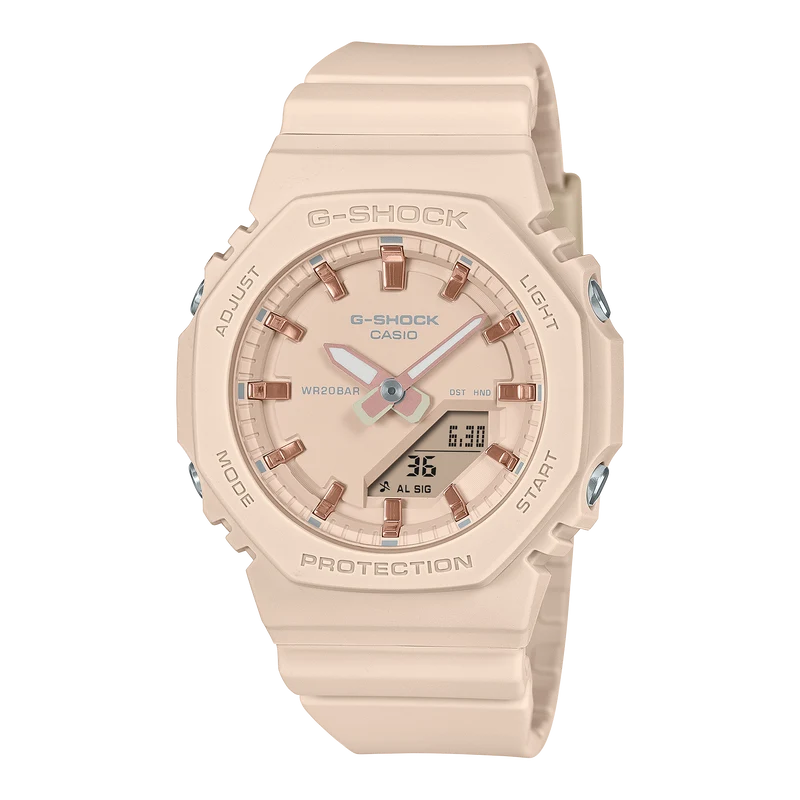 Casio GMA-P2100M-4AER G-Shock Classic Damenuhr Crème • Ana-Digi Anzeige • 20 BAR wasserdicht