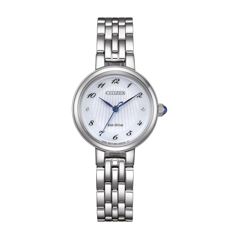Citizen L-Line EM0990-81E Damenuhr Schwarz • Eco-Drive Saphirglas • Edelstahlarmband