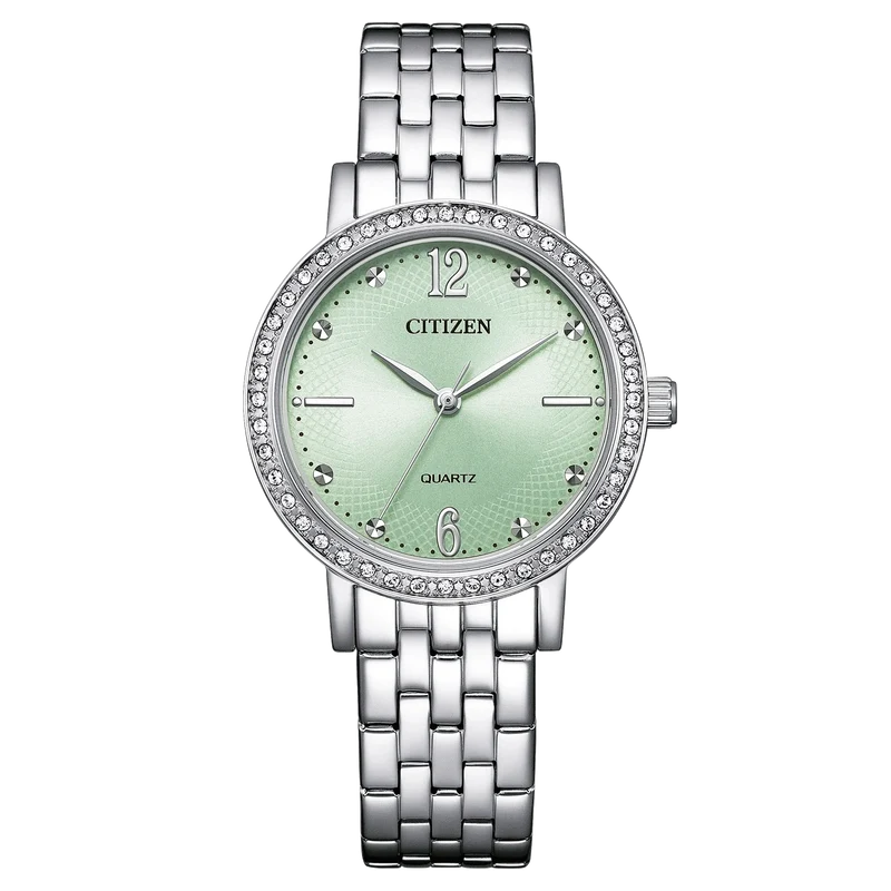 Citizen EL3100-55X Damenuhr Elegance Grün • Analoges Quarzwerk • Edelstahlgehäuse