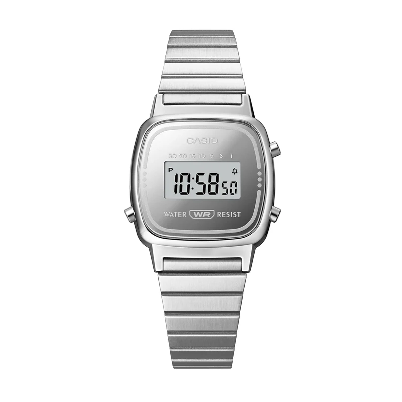 Casio LA670WES-7AEF Damen Armbanduhr • Mineralglas • Stoppuhr & Timer