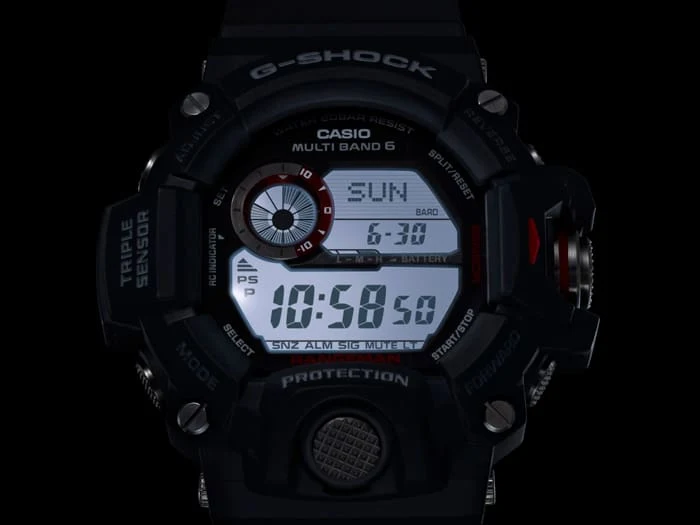 Casio G-Shock Rangeman GW-9400-1ER Herrenuhr • Triple Sensor • Solar-Funkuhr