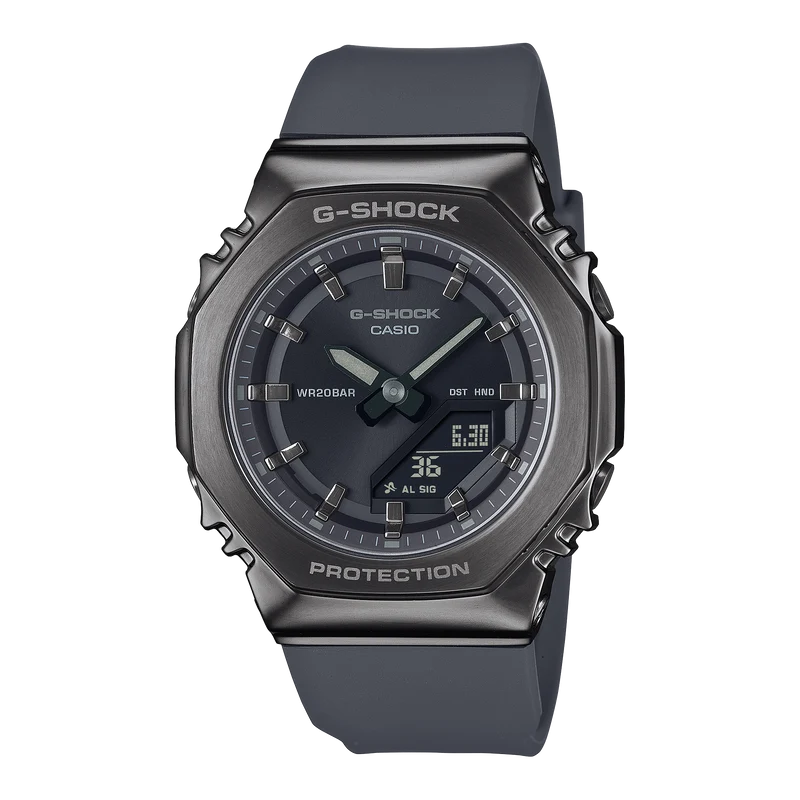 Casio G-Shock GM-S2110B-8AER Damen • Mineral­glas • 200-m-Wasserdichtigkeit
