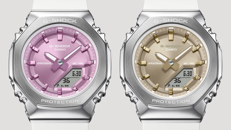 Casio GM-S2110-7A9ER Damen G-Shock GM-S • Metall-Lünette • Bio-Harz-Armband