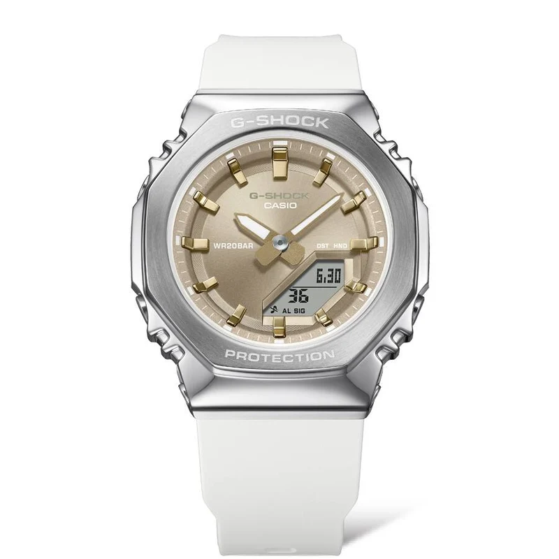Casio GM-S2110-7A9ER Damen G-Shock GM-S • Metall-Lünette • Bio-Harz-Armband