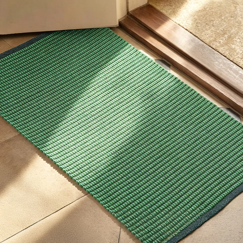 Geflochtener Outdoor- und Badvorleger aus PVC für Eingangsbereich und Terrasse