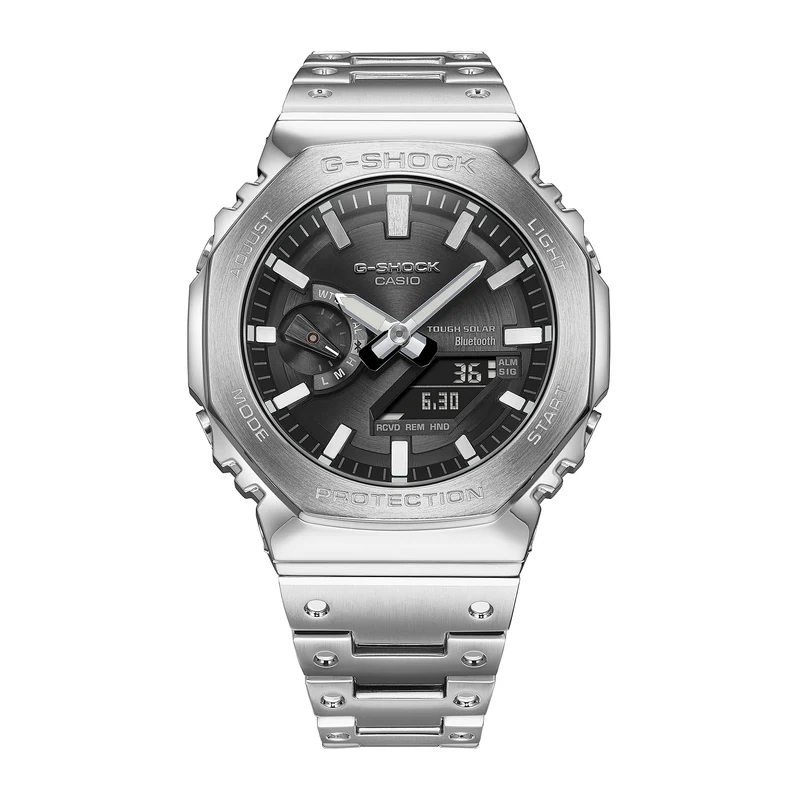 Casio G-Shock GM-B2100SD-1AER Herrenuhr • Vollmetall Edelstahl • Tough Solar & Bluetooth