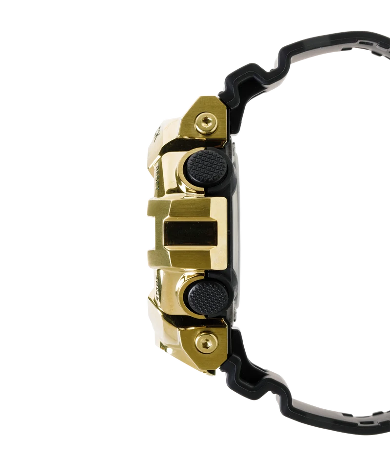 Casio GM-700G-9AER G-Shock Classic Herrenuhr Schwarz-Gold • Edelstahlgehäuse mit Goldionenbeschichtung • Analog-Digital-Kombizifferblatt