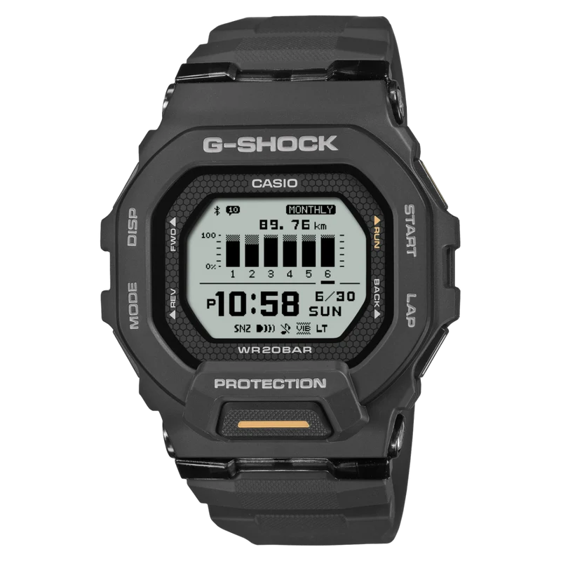 Casio GBD-200-1A1ER G-Shock G-Squad Herren • MIP-LCD Display • Bluetooth Distanz-Tracking