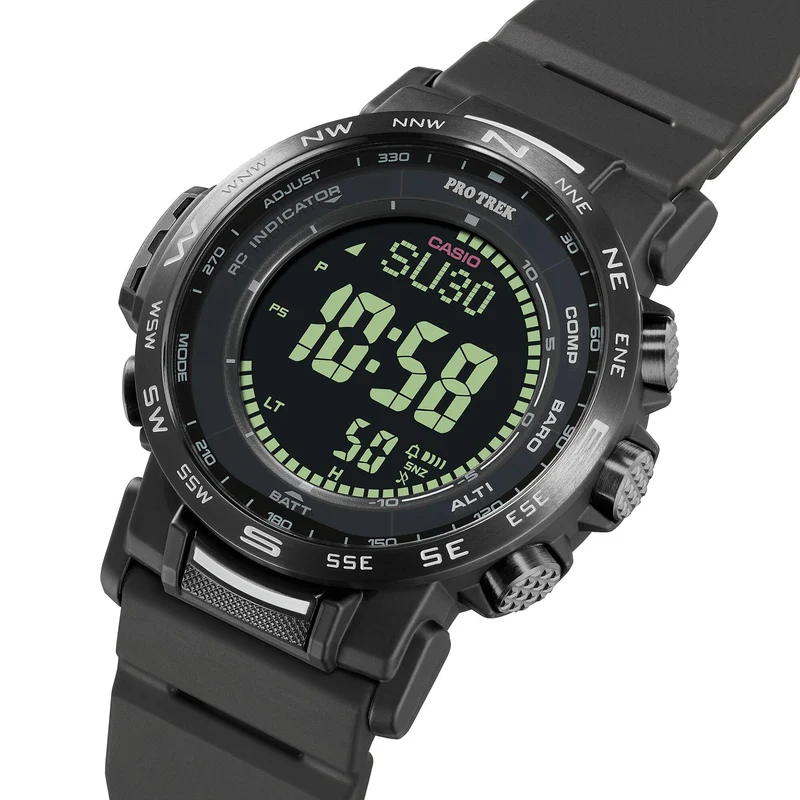 Casio PRW-35Y-1BER PRO TREK Herrenuhr Schwarz • Tough Solar & Multiband 6 • Digitaler Kompass & Höhenmesser